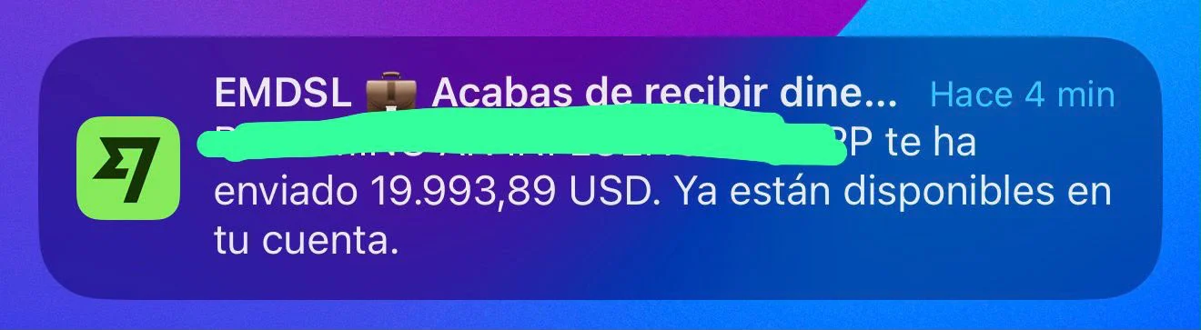 Captura de pagos de Rich Consulting